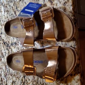 Birkenstock Arizona metallic copper, size 43